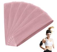 Elastic Non-Slip Solid Color Headband Headbands for Women & Men Elastic Soft Fabric Hair Bands Hair for Athletic(Gray Pink)