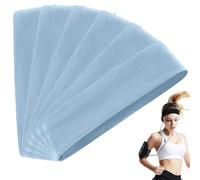Elastic Non-Slip Solid Color Headband Headbands for Women & Men Elastic Soft Fabric Hair Bands Hair for Athletic(Light Blue)