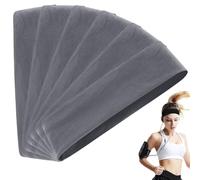 Elastic Non-Slip Solid Color Headband Headbands for Women & Men Elastic Soft Fabric Hair Bands Hair for Athletic(Dark Gray)