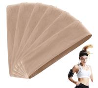Elastic Non-Slip Solid Color Headband Headbands for Women & Men Elastic Soft Fabric Hair Bands Hair for Athletic(Beige)