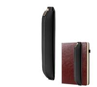 Elastic Pen Caddy, Faux Leather Sleeve, Mobile Storage Sheath, Journal Penc | This faux leather sleeve sheath gives mobile storage case use for calendar journals and laptop travel aprons.