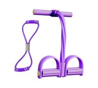 Elastic Pull Rope Bande de résistance à 4 tubes pour pied | Full-Body Exerciser Gear for Leg, Waist, Arm, Stretching, Abdomen Stretching, Slimming, Fitness, Yoga, Home, Workout, Bodybuilding Training