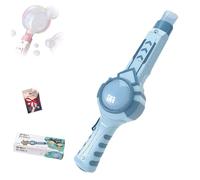 Elastic Smog Bubble Machine with Portable Bubble Blower, Giant Bubble Maker for Boys and Girls, Outdoor Automatic Bubble Machine with Accessories Set (Blue)