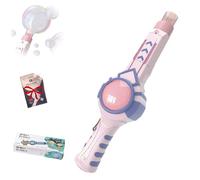 Elastic Smog Bubble Machine with Portable Bubble Blower, Giant Bubble Maker for Boys and Girls, Outdoor Automatic Bubble Machine with Accessories Set (Pink)