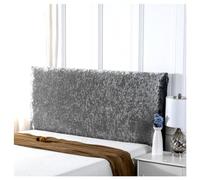 Elastico Copri Testiera Letto Antipolvere en Velluto Grigio Protezione Schienale per Letto King Size/Matrimoniale Design Moderno per Arredamento Camera da Letto 240 cm