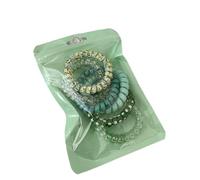Élastique À Cheveux 6 Pièces/ensemble Attaches De Cheveux Coloré Élastique En Plastique Bande Caoutchouc Cordon Téléphonique Chouchous Accessoires Chapeaux(3)