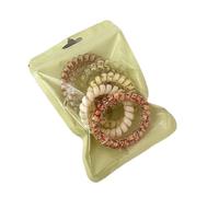 Élastique À Cheveux 6 Pièces/ensemble Attaches De Cheveux Coloré Élastique En Plastique Bande Caoutchouc Cordon Téléphonique Chouchous Accessoires Chapeaux(1)