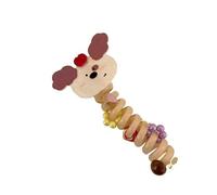 Élastique à cheveux avec cœur à pois et motifs d'animaux pour queue de cheval haute. Bandeau élastique floral sans couture, idéal pour les cheveux épais, idéal pour les fêtes et un usage quotidien