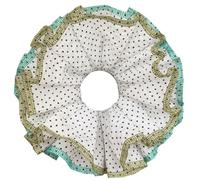 Élastique à cheveux élaboré à volants pour femme - Joli chouchou rayé - Corde multicouche