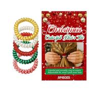 Élastique à Cheveux | Élastiques En Silicone De Noël Pour Queue De Cheval - Bandoulières Épaisses Sans Dommage,Pour Cheveux Fins Longs Épais Bouclés Fête Quotidien Gym Anniversaire Trajets