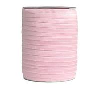 Élastique à cheveux en satin et élasthanne, 15 mm, 100 yards par rouleau, solide et brillant, avec bordure en dentelle, couture, 20 couleurs, rose perle fluo, 15 mm, 100 yards