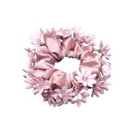 Élastique À Cheveux En Tissu 1 bandeau for cheveux, accessoires for cheveux, coiffure, fleur, corde for cheveux for femmes(Pink a)