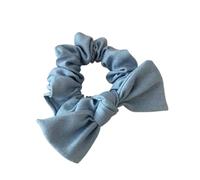 Élastique À Cheveux En Tissu 2pc BowKnot Hair Tie Scrunchies For Women Long Ribbon Elastic Band Bow Ponytail Ties Accessories(Color 2)