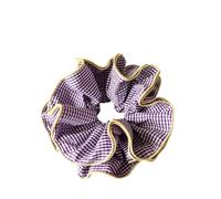 Élastique À Cheveux En Tissu 2pc Chiffon Pure Colorful Large Intestine Scrunchies Fabric Elastic Hair Scrunchie(Color4)