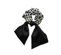 Élastique À Cheveux En Tissu 2pc Floral Hair Bands Bow Scrunchies Pontail Double-deck Scarf Ties Accessories Hairband Party(Color9)