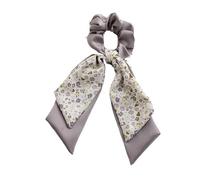 Élastique À Cheveux En Tissu 2pc Floral Hair Bands Bow Scrunchies Pontail Double-deck Scarf Ties Accessories Hairband Party(Color11)