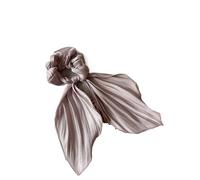 Élastique À Cheveux En Tissu 2pc Satin Bow Long Ribbon Scrunchies Elastic Hair Bands Women Ponytail Holder Ties Solid Headband Accessories(Pink2)