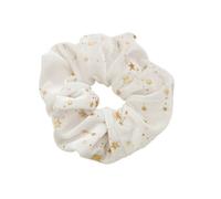 Élastique À Cheveux En Tissu 2pc Velvet Star Scrunchies Elastic Hair Bands Women Headbands Ponytail Holder Ties Winter Accessories(White)