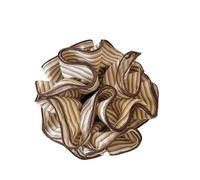 Élastique À Cheveux En Tissu 2pc Vintage Versatile Striped Fabric Hair Scrunchie, Ponytail Tie For The Back Of The Head, Stylish(Round khaki stripes)