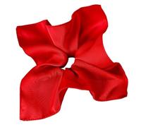 Élastique À Cheveux En Tissu 2pc Women Red Scrunchies Satin Elastic Hair Bands Ponytail Holders Tie Solid Color Rope Scrunchy Rubber Band Rings(25cm)