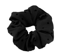 Élastique À Cheveux En Tissu 2PCS Polka Dot Hair Ties Rope Women Large Size Heart Bowknot Printed Scrunchies Hairband Ponytail Holder Headwear(Color 1)