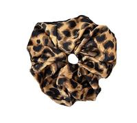 Élastique À Cheveux En Tissu 3pc Leopard Print Oversized Scrunchie For Women Elastic Big Hair Tie Girls Black Rubber Bands Retro Rope(Color 4)