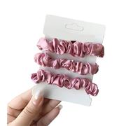 Élastique À Cheveux En Tissu 3pcs/set Woman Silk Hair Scrunchies Set Solid Colors Rubber Band Ponytail Holders Ties Women Accessories(Color 18)