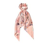 Élastique À Cheveux En Tissu Lot de 2 chouchous élastiques for cheveux longs, en tissu imprimé, élégants, for femmes et filles(Light Pink)