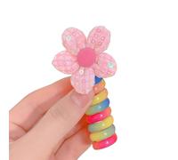 Élastique à cheveux - Joli chouchou pour enfants - Pour queue de cheval - Avec fil téléphonique