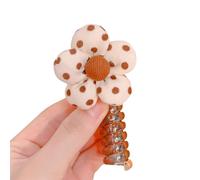 Élastique à cheveux - Joli chouchou pour enfants - Pour queue de cheval - Avec fil téléphonique