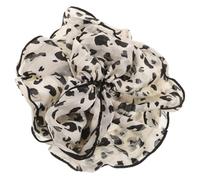 Élastique à Cheveux Léopard Vintage en Tissu Polyester pour Femmes | Maintien Sûr et Doux, Style Chic et Brillant, Usage Quotidien, Cheveux -longs à Longs