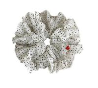 Élastique à cheveux motif de lotus volants paresseux-chic, bandeau polyvalent grande taille au toucher luxueux Convient Aux Femmes Et Aux Filles(White)