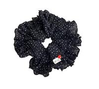 Élastique à cheveux motif de lotus volants paresseux-chic, bandeau polyvalent grande taille au toucher luxueux Convient Aux Femmes Et Aux Filles(Black)