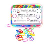 Élastique à crinière extra larges avec boîte distributrice Waldhausen Multicolore 50 g