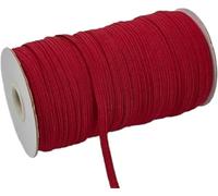 Élastique à haute élasticité, Élastiques colorés de 6 mm large, très élastiques, for loisirs créatifs, rubans, dentelles, couture et bricolage - Rouge(Wine Red,6mm 200yards)