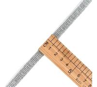 Élastique à haute élasticité, Élastiques en nylon dorés et argentés à paillettes, 10/15/25/40 mm, for vêtements pantalons, accessoires de couture DIY, 1 m - 40, noir(10mm White Silver)