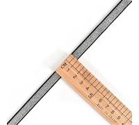 Élastique à haute élasticité, Élastiques en nylon dorés et argentés à paillettes, 10/15/25/40 mm, for vêtements pantalons, accessoires de couture DIY, 1 m - 40, noir(10mm Black Silver)