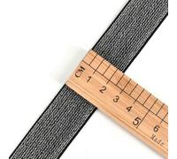 Élastique à haute élasticité, Élastiques en nylon dorés et argentés à paillettes, 10/15/25/40 mm, for vêtements pantalons, accessoires de couture DIY, 1 m - 40, noir(25mm Black Silver)