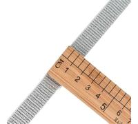 Élastique à haute élasticité, Élastiques en nylon dorés et argentés à paillettes, 10/15/25/40 mm, for vêtements pantalons, accessoires de couture DIY, 1 m - 40, noir(15mm White Silver)