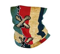 Élastique Bande de Cheveux,Drapeau Vintage du Guatemala et de la République du Docan combinés,Chapeaux Demi-Visage Unisexe Tube Bandeaux pour Jogging Yoga Cyclisme 26X30cm