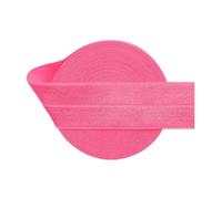 Élastique brillant et solide en élasthanne satiné pour cheveux, 25 mm, 100 m, rouleau de 2,5 cm, pour couture de robe, rose fluo, 50 m