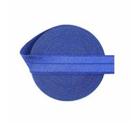 Élastique brillant repliable 5/8" 15 mm uni en élasthanne satiné pour cheveux, serre-tête, sous-vêtements, robe, couture, garniture - bleu électrique - 15 mm - 2 mètres