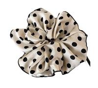 Elastique Cheveux 1 chouchou élégant en tissu de coton classique, attaches for cheveux surdimensionnées, accessoires for(White)
