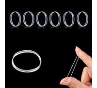 Elastique Cheveux 2000 Pièces Mini Elastique Transparent Elastiques Caoutchouc Bandeaux Petit Elastique Cheveux pour les Cheveux des EnfantsTravail Bureau Cuisines Papier Bancaire Factures 22mm