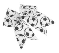 Élastique Cheveux Fille Nœud Football, Queue de Cheval, Style Mignon | Bande Webbing, Motif Ballon, Texture Fine, pour Cheveux Fins, Anniversaires et Équipe