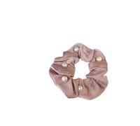 Elastique Cheveux Lot de 3 chouchous en tissu avec perles for cheveux, élégants et sans danger for les, for queue cheval haute(Color-03)