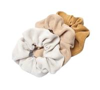 Elastique Cheveux Lot de 3 chouchous en velours côtelé for cheveux, élastiques, queue de cheval, couvre-chef(I color)