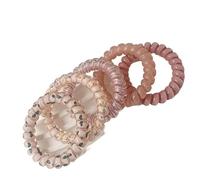 Elastique Cheveux Spirale Chouchous for cordon téléphonique, 5 pièces/ensemble, attaches en spirale for cheveux, dégradé de couleur, téléphone imprimé à carreaux, bandeau élastique, accessoires for(1)