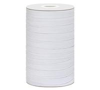 Elastique Couture 12mm× 50m de Long Bande Eastique Couture pour Ceinture de Pantalon, Ruban Elastique Blanc pour Couture DIY et Artisanat Textile