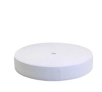 Elastique Couture Bande élastique large blanche et noire, plate, en spandex, largeur 15 à 60 mm, idéale for la couture de vêtements et de jupes courtes.(White,1M,60mm)